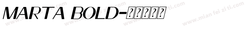 Marta Bold字体转换